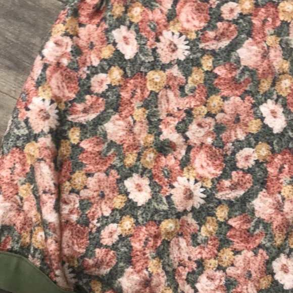 Vintage Extra Elements Double Neck All‎ Over Floral Print Sweatshirt NO SIZE TAG - Picture 4 of 9